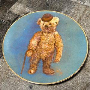 BRIARCREST THIS OLE BEAR CHAUNCY JAMES PLATE# 1974, 22K Gold Limited ~ Signed